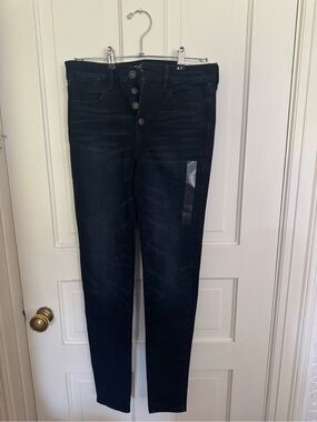 American Eagle Outfitters Dark Wash High-Rise Skinny Jeans